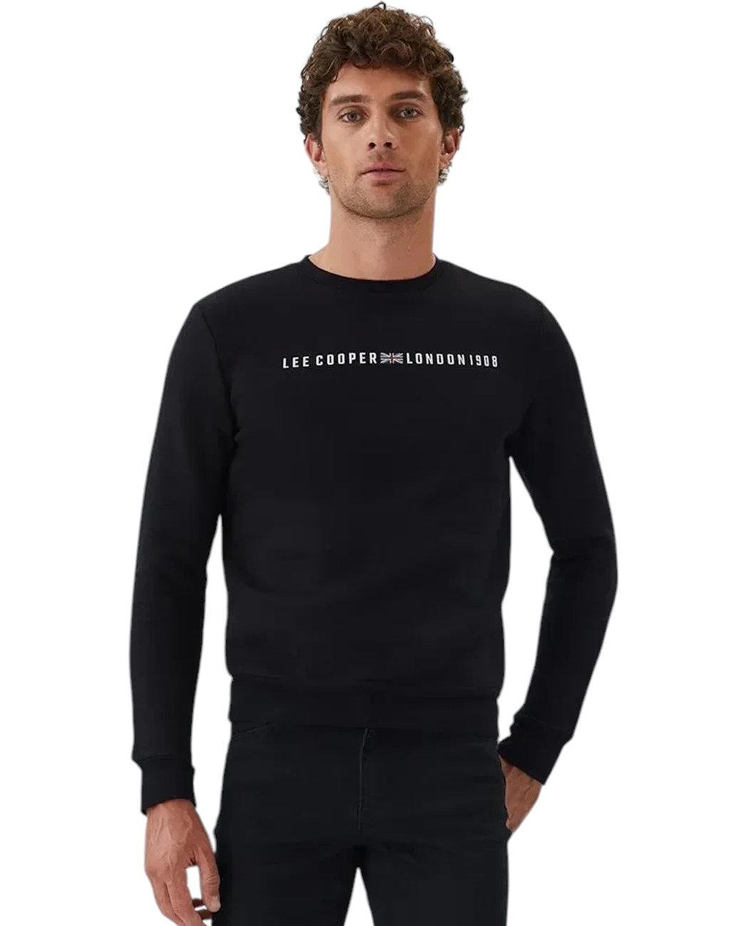 Світшот чоловічий Lee Cooper Steward 241LCM241003.8101 XXL Чорний (8682272500185)