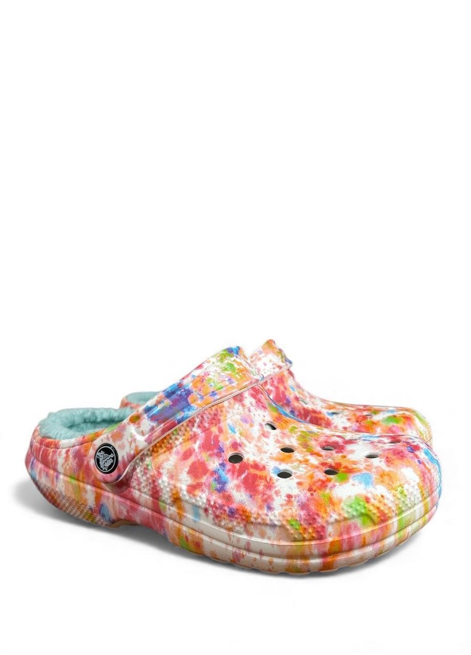 Сабо утеплені крокси Crocs Classic Lined Tie Dye Clogs M4W6 р. 36/37 (206341-83B)