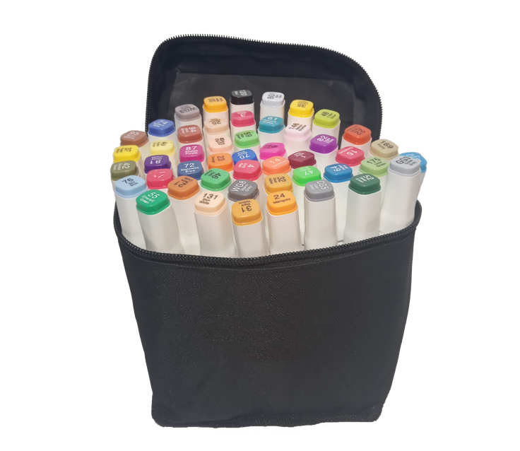 Маркеры двусторонние на спиртовой основе 48 шт. Белый Маркеры двусторонние на спиртовой основе 48 шт. Белый