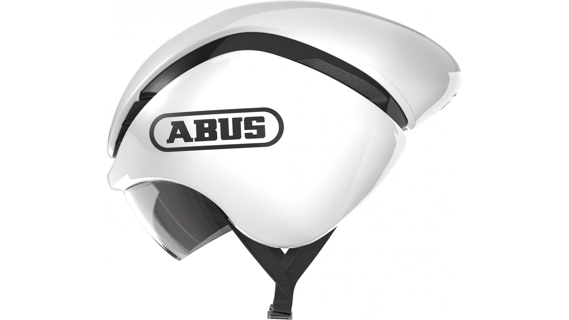 Шолом велосипедний ABUS GAMECHANGER TT M 52-58 Shiny White (878893)