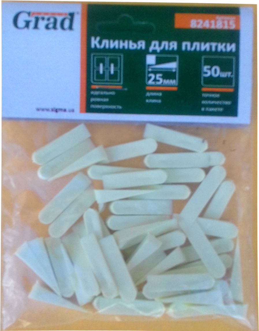Клинья для плитки ADVANTA 25 мм 50 шт. (47117)