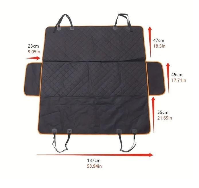 Коврик-чехол защитный long win на заднее сиденье в авто для животных Черный (М4800287) - фото 4 Коврик-чехол защитный long win на заднее сиденье в авто для животных Черный (М4800287) - фото 4