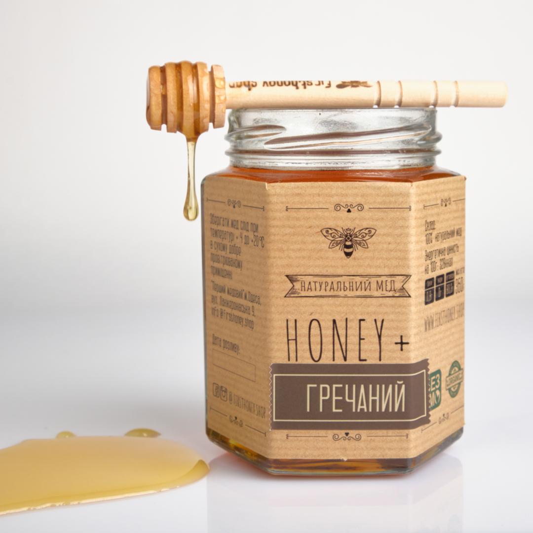 Мед натуральный Honey+ Natural гречишный 360 г