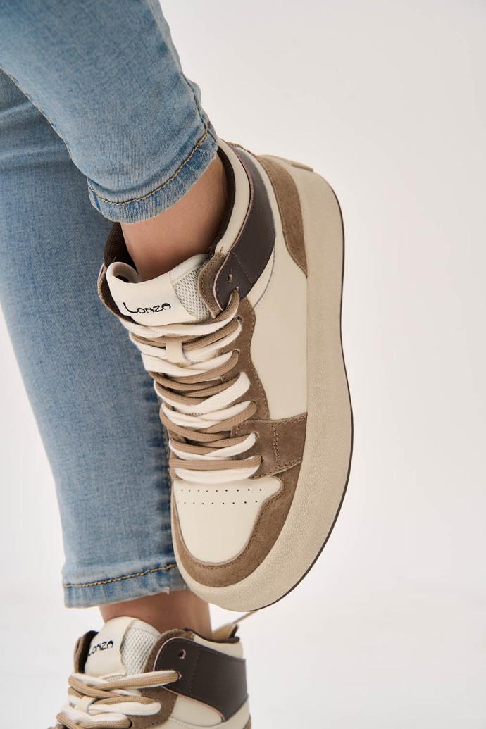 Кроссовки женские LONZA р. 36 Бежевый (174681) - фото 5 Кроссовки женские LONZA р. 36 Бежевый (174681) - фото 5