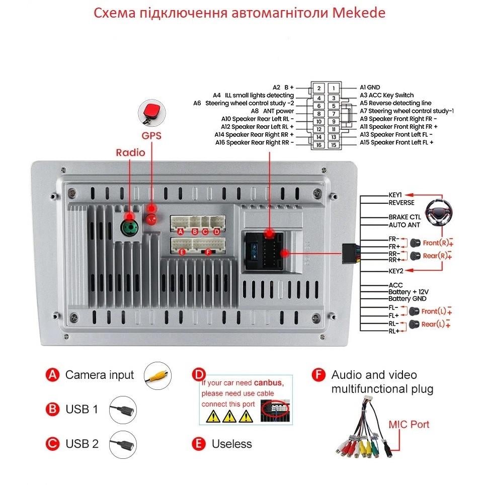 Автомагнитола Mekede M400S 2K Qled 8core 9863 4/64 GB 4G CarPlay/Android Auto 9" (1929331986) - фото 4