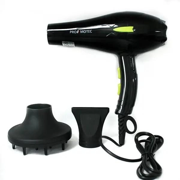 Фен для укладки волос PROMOTEC PM-2301 c насадками 3000 W 2 насадки