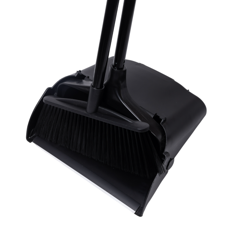 Набір для прибирання щітка зі складним совком Чорний (HP-45-2) - фото 4 Набір для прибирання щітка зі складним совком Чорний (HP-45-2) - фото 4