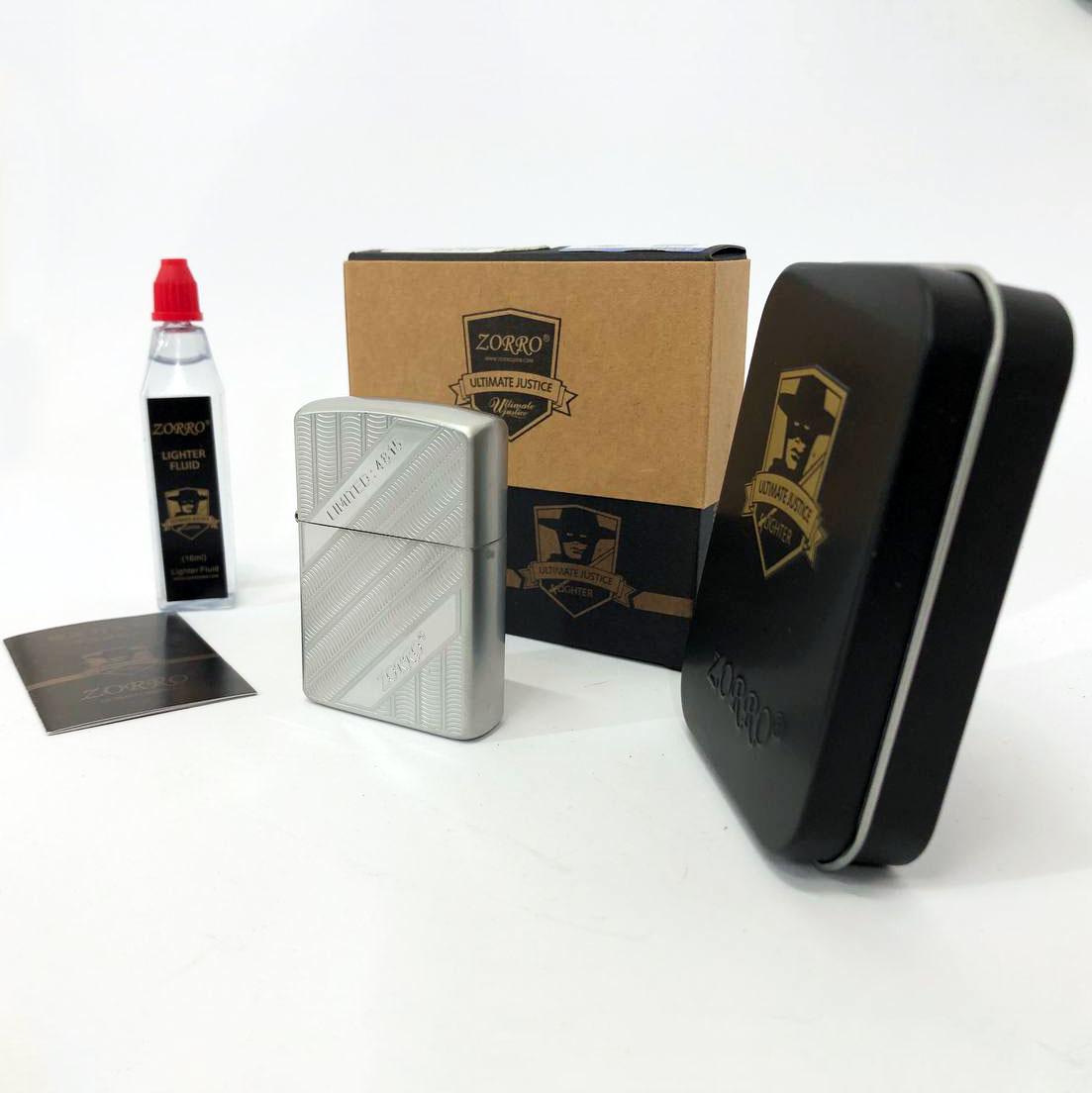 Набор для зажигалки бензиновая Zorro HL-365 Серебро (310880) - фото 6 Набор для зажигалки бензиновая Zorro HL-365 Серебро (310880) - фото 6