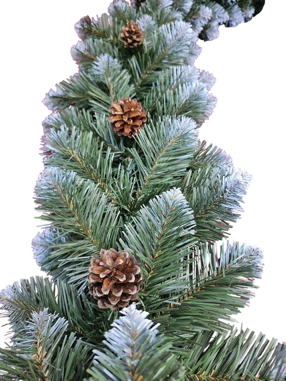 Гірлянда хвойна Елітна з шишками з ПВХ із засніженими кінцями 2,9 м Зелений (150-41-Гірл шишка) - фото 4 Гірлянда хвойна Елітна з шишками з ПВХ із засніженими кінцями 2,9 м Зелений (150-41-Гірл шишка) - фото 4
