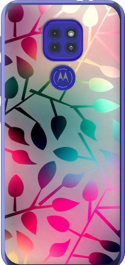 Чехол на Motorola G9 Play Листья (2235u-2105-42517)