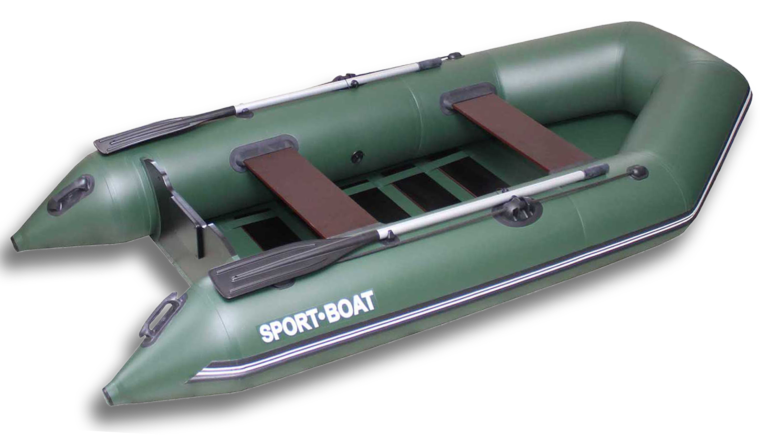 Човен надувний моторний зі сланевим дном Sport-Boat Discovery DM340LS