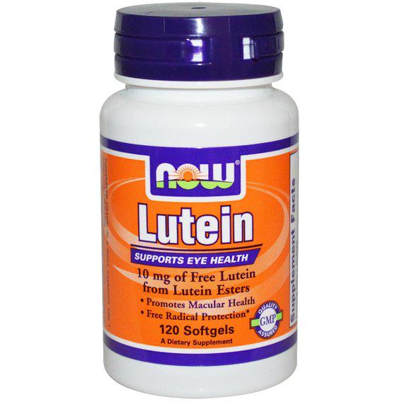 Лютеїн NOW Foods Lutein 10 мг 120 Softgels