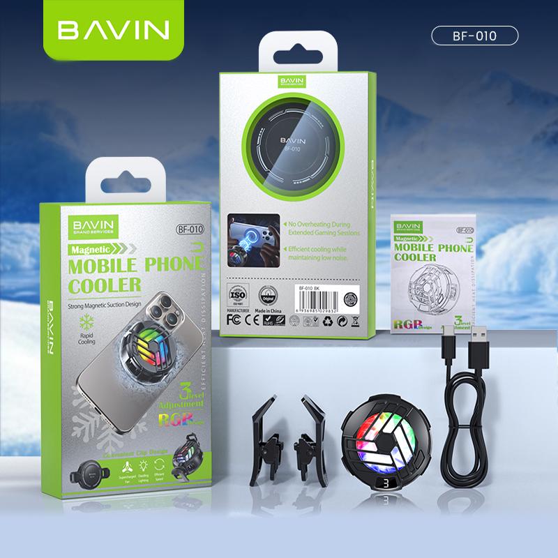 Ігровий охолоджувач для смартфону BAVIN BF-010-3°C RGB Type-C Black (BF-010 BK) - фото 10