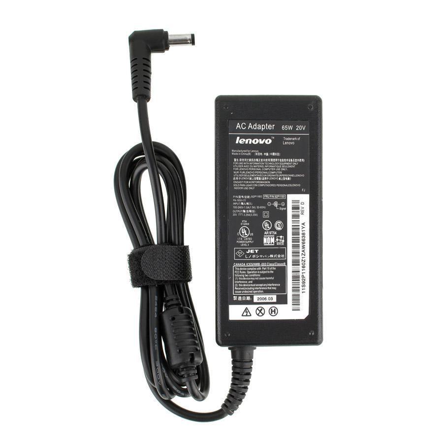 Блок питания для ноутбука Lenovo без кабеля 20V 3,25A 65W 5,5х2,5 мм 3 hole L-образный разъем Black (216757)