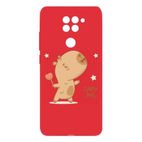 Чехол для Xiaomi Redmi Note 9/Redmi 10X love Capy! Счастливый капибара