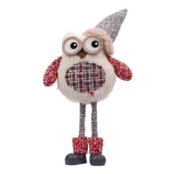 Мягкая игрушка новогодняя Novogod'ko Сова в колпачке 42 см (974009)