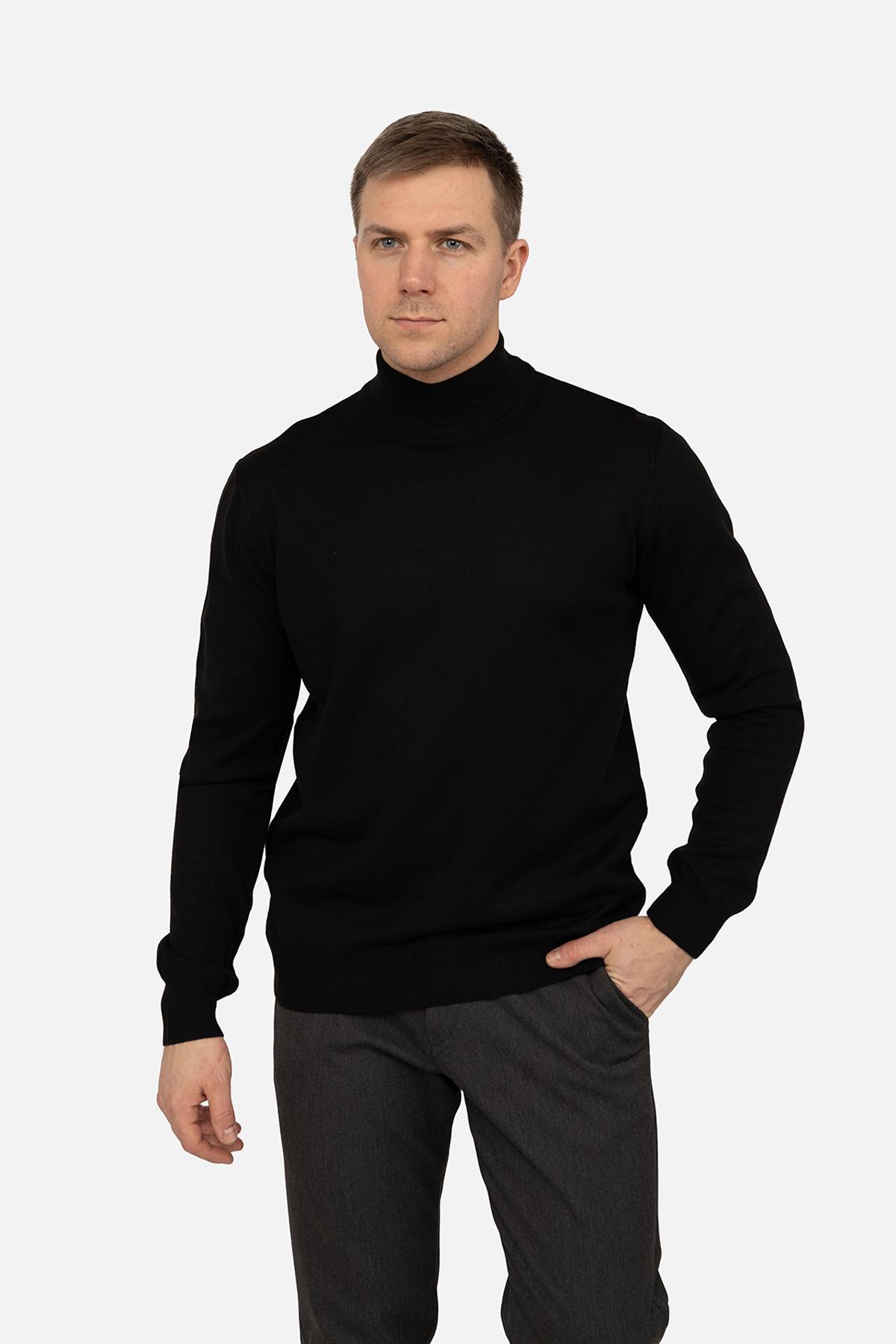 Гольф мужской ЦБ-00270892 р. 52 Черный (SKT001047508) - фото 3 Гольф мужской ЦБ-00270892 р. 52 Черный (SKT001047508) - фото 3