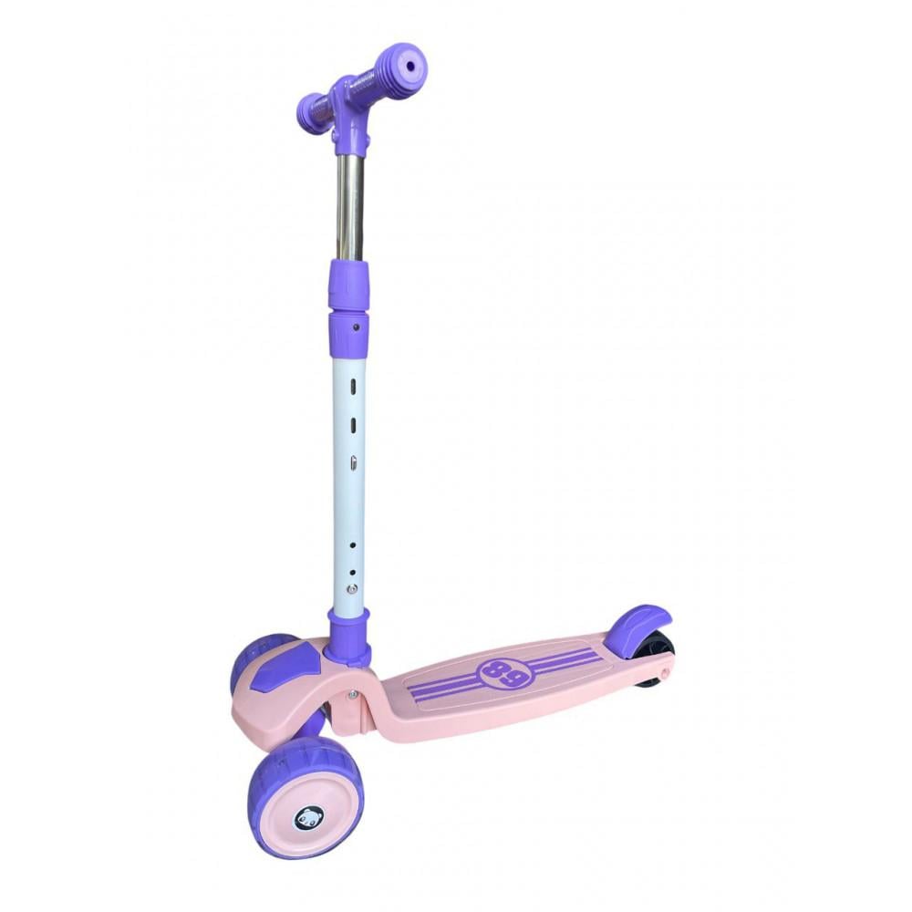 Самокат детский трехколесный 360 с LED-подсветкой колес Purple/Pink (PH00129) Самокат детский трехколесный 360 с LED-подсветкой колес Purple/Pink (PH00129)