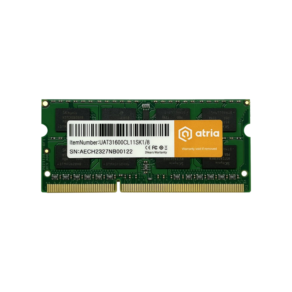 Оперативная память ATRIA UAT31600CL11SK1/8 DDR3 8 ГБ 1600 мГц для ноутбуков (13827072) - фото 2