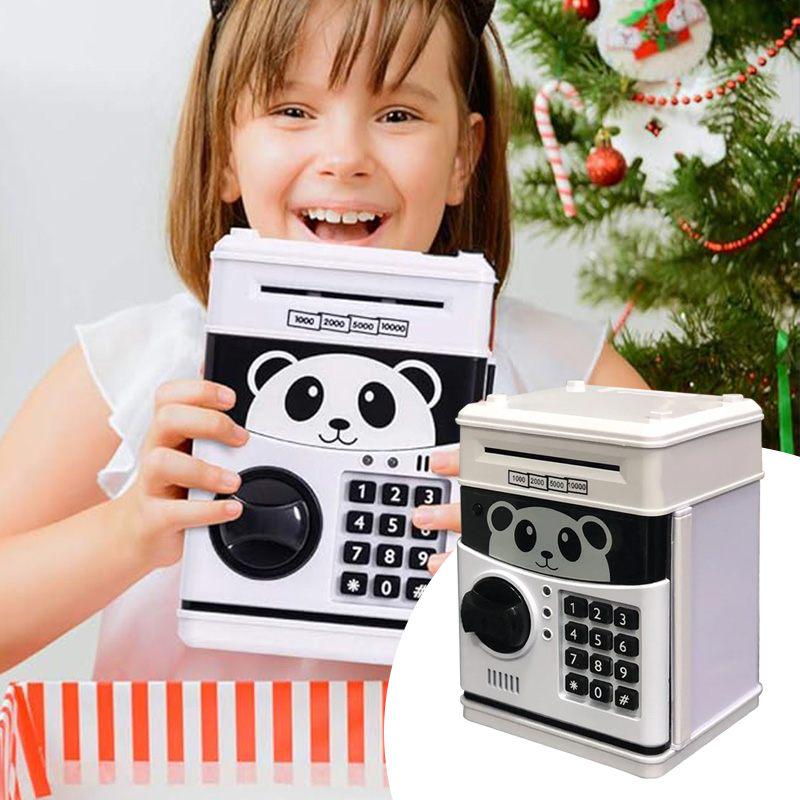 Скарбничка сейф Panda дитяча з кодовим замком та музикою White - фото 7 Скарбничка сейф Panda дитяча з кодовим замком та музикою White - фото 7