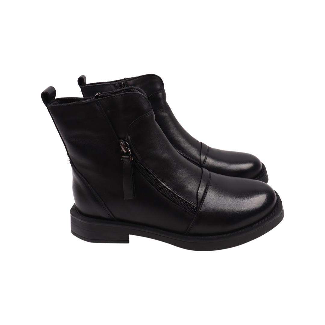 Ботинки женские Renzoni из кожи р. 36 Черный (754-22DHC)