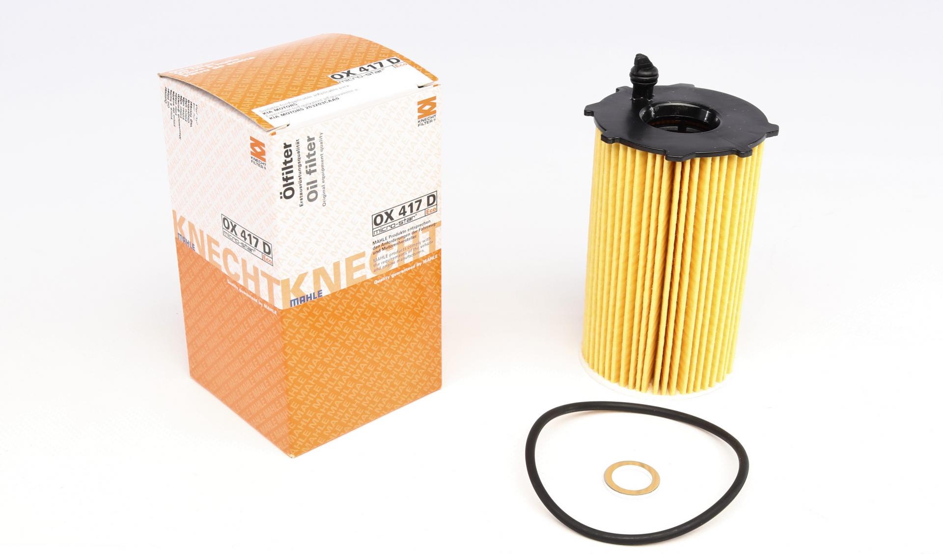 Фильтр масляный KNECHT для Hyundai Santa Fe/Sorento 3,3/3,5 13- (OX 417D)