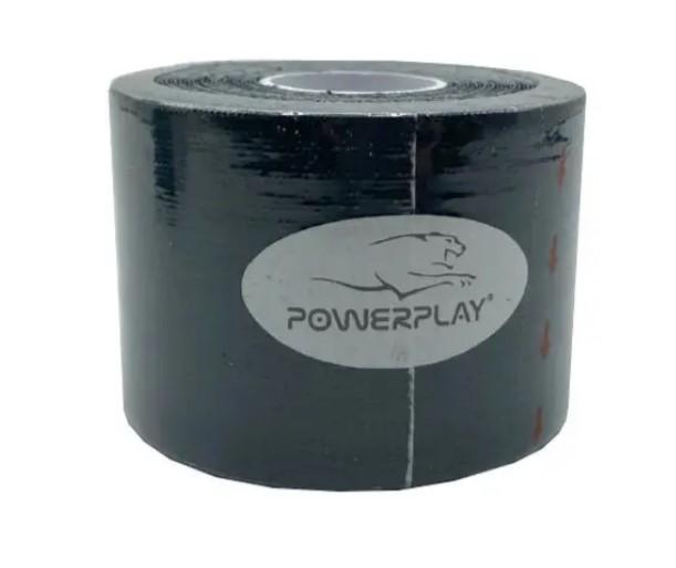 Тейп кинезиологический PowerPlay 4315 5 см x 5 м Черный (PP_4315_Black)