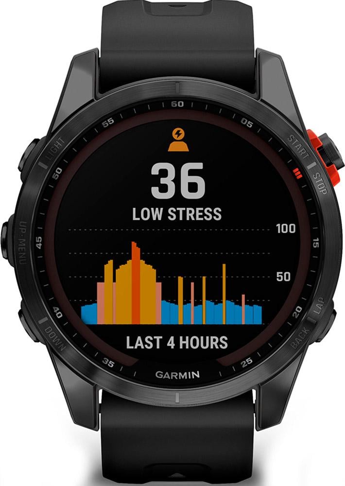 Смарт-годинник Garmin Fenix 7S Solar Slate Gray with Black Band (010-02539-12/13) Смарт-годинник Garmin Fenix 7S Solar Slate Gray with Black Band (010-02539-12/13)
