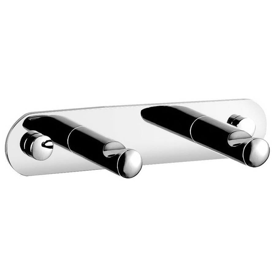 Держатель с крючками для полотенец Ferro Grace AC06 двойной Хром (167645)
