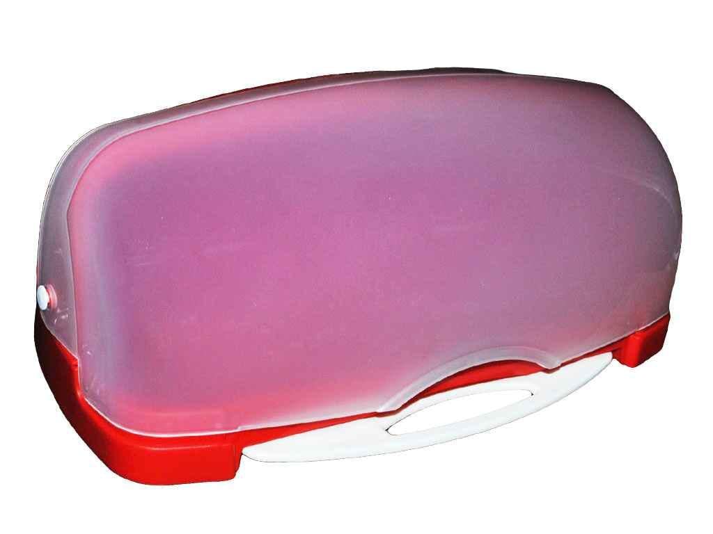 Хлебница Консенсус с доской 480х175х300 мм Красный (102447)