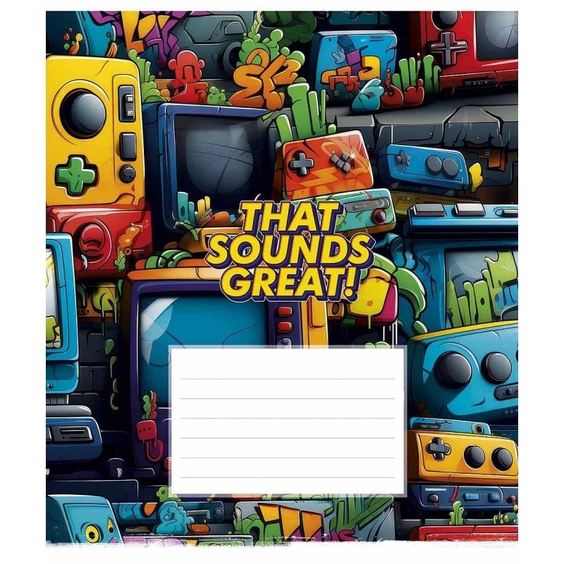 Школьная тетрадь в линейку Школярик 24 л. Разноцветный (NB-286-Z-506)