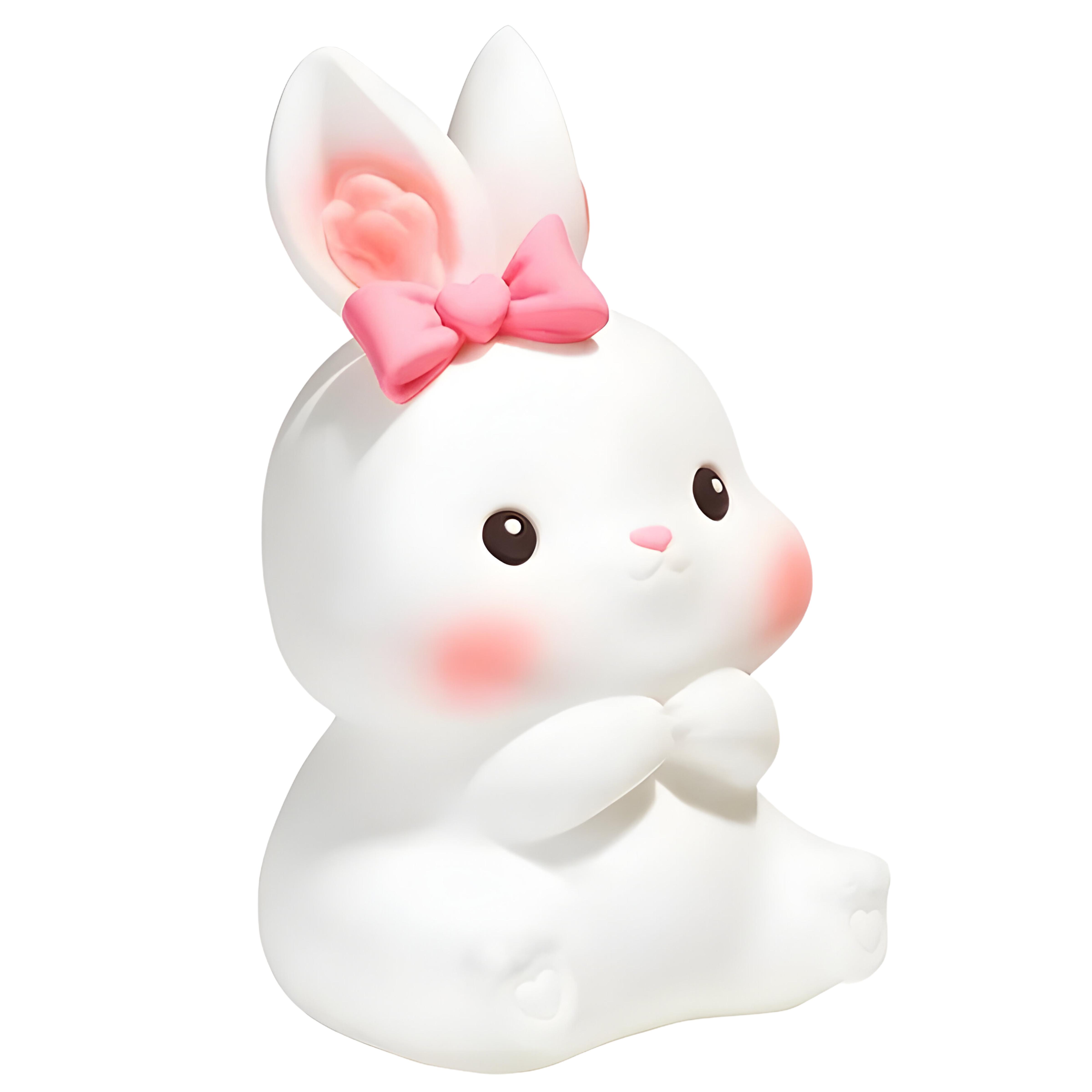 Ночник Зайчик LED силиконовый с аккумулятором (24-464) Ночник Зайчик LED силиконовый с аккумулятором (24-464)