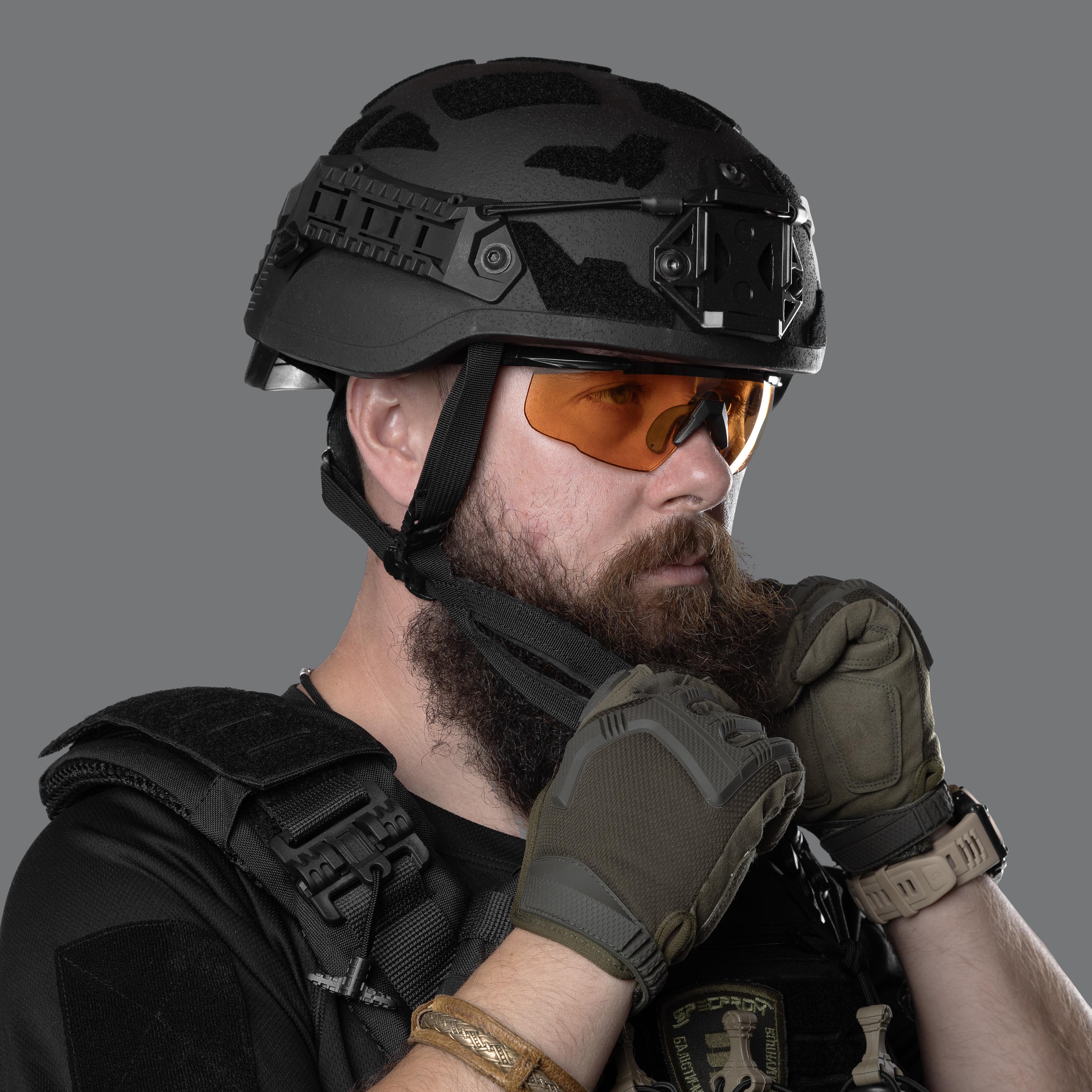 Шолом кевларовий ARCH Middle Cut ТМ Combatant XL 60-64 см Чорний - фото 4 Шолом кевларовий ARCH Middle Cut ТМ Combatant XL 60-64 см Чорний - фото 4