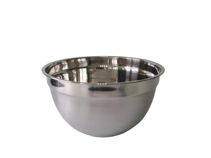 Миска кухонна для міксера глибока з нержавіючої сталі матова 5,8 л 28x15 см (18041)
