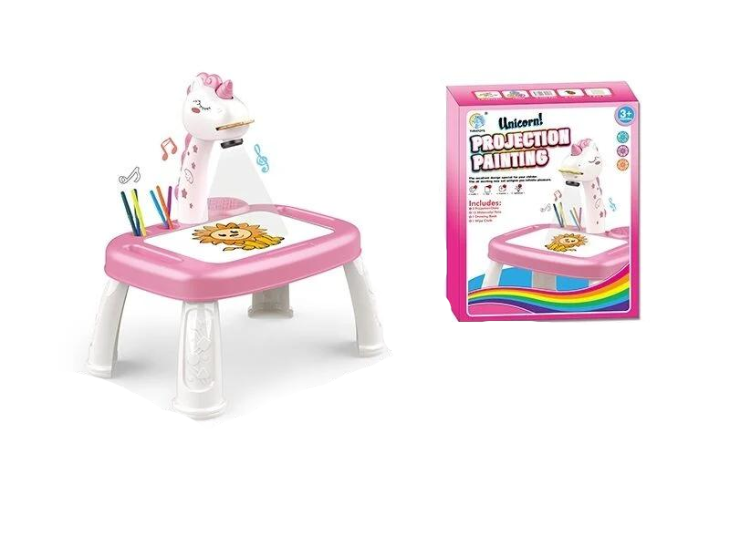 Столик с проектором YM 2219 Единорог подсветка/мелодия/проектор (154790)