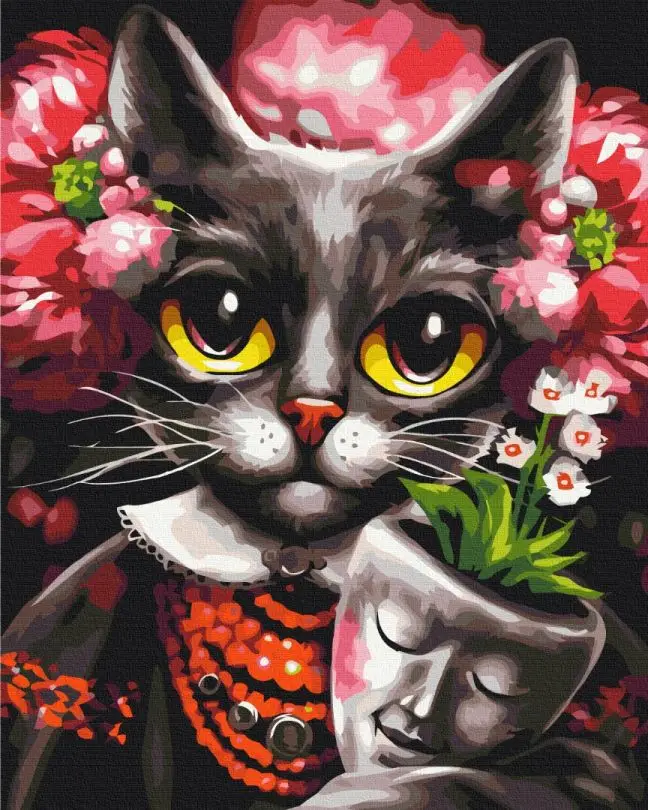 Картина по номерам Brushme Киса Дзен 40x50 см (BSM-B53465)