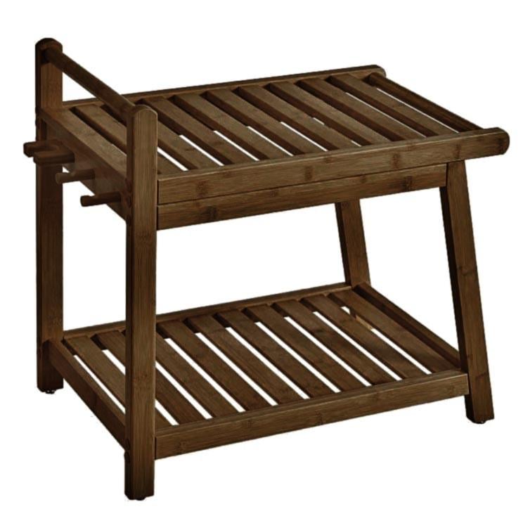 Табурет для ванной из дерева Варатис Корица (ТВН-011433)