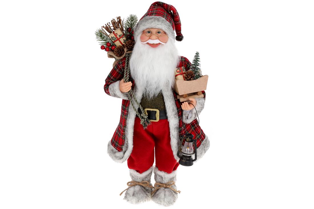 Фигурка новогодняя BonaDi Санта мягкая (845-249)