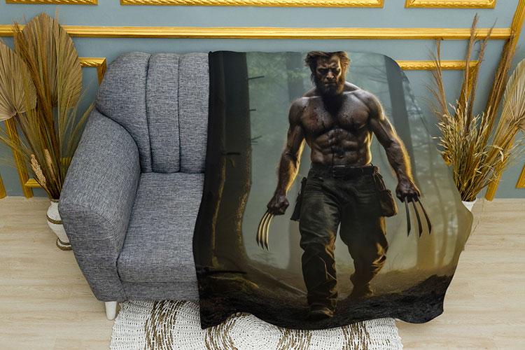 Плед Wolverine in the forest Marvel плюш двухслойный 150х210 см (113425-3)