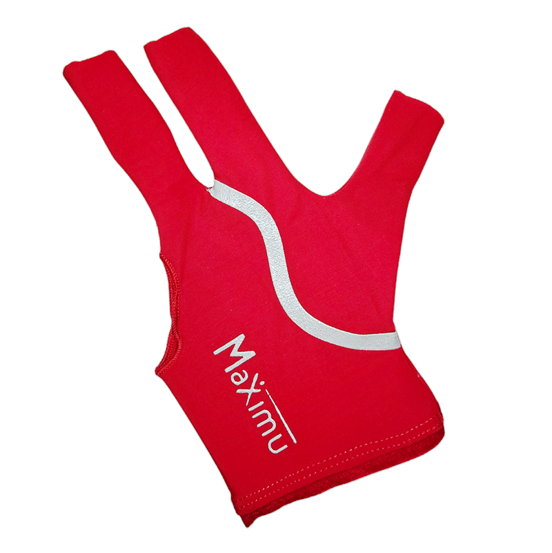 Рукавичка більярдна Maximu на праву та ліву руку Червоний