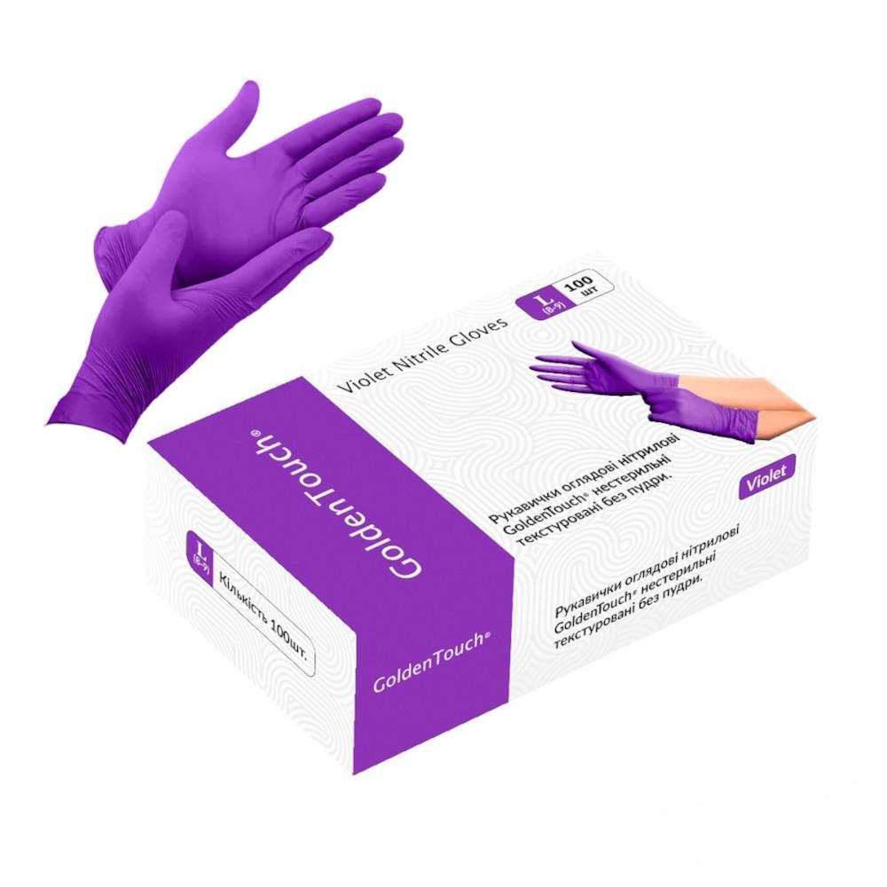 Набор нестерильных перчаток Golden Touch HFN-122352 100 шт. Фиолетовый (30167745)