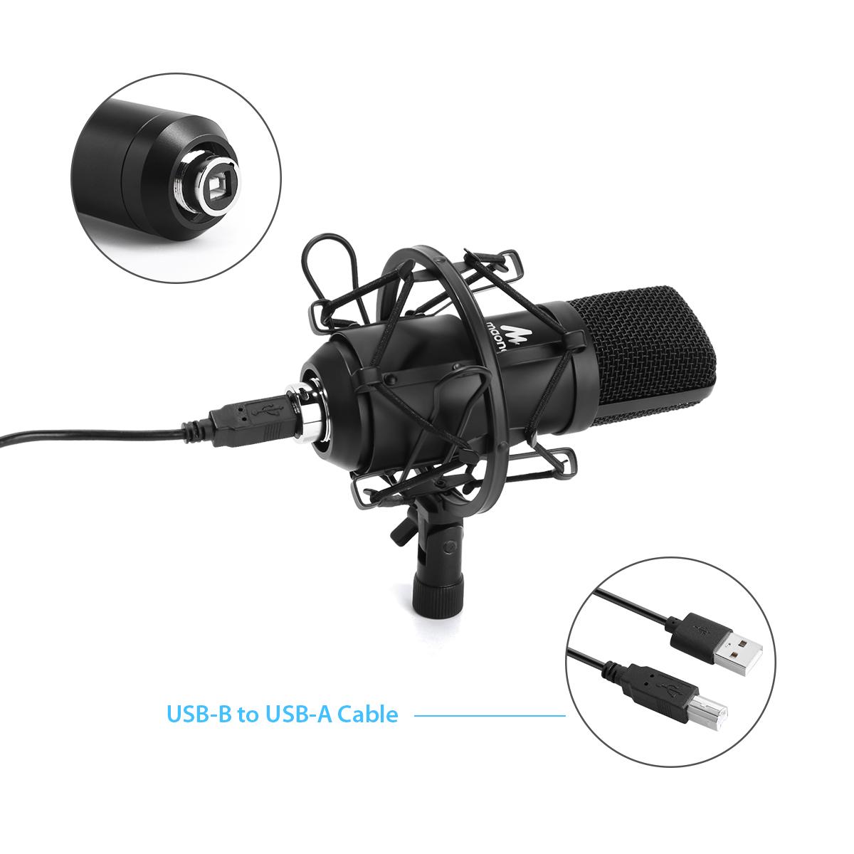 ᐉ Студийный конденсаторный USB микрофон Maono AU-A04 Black • Купить в ...
