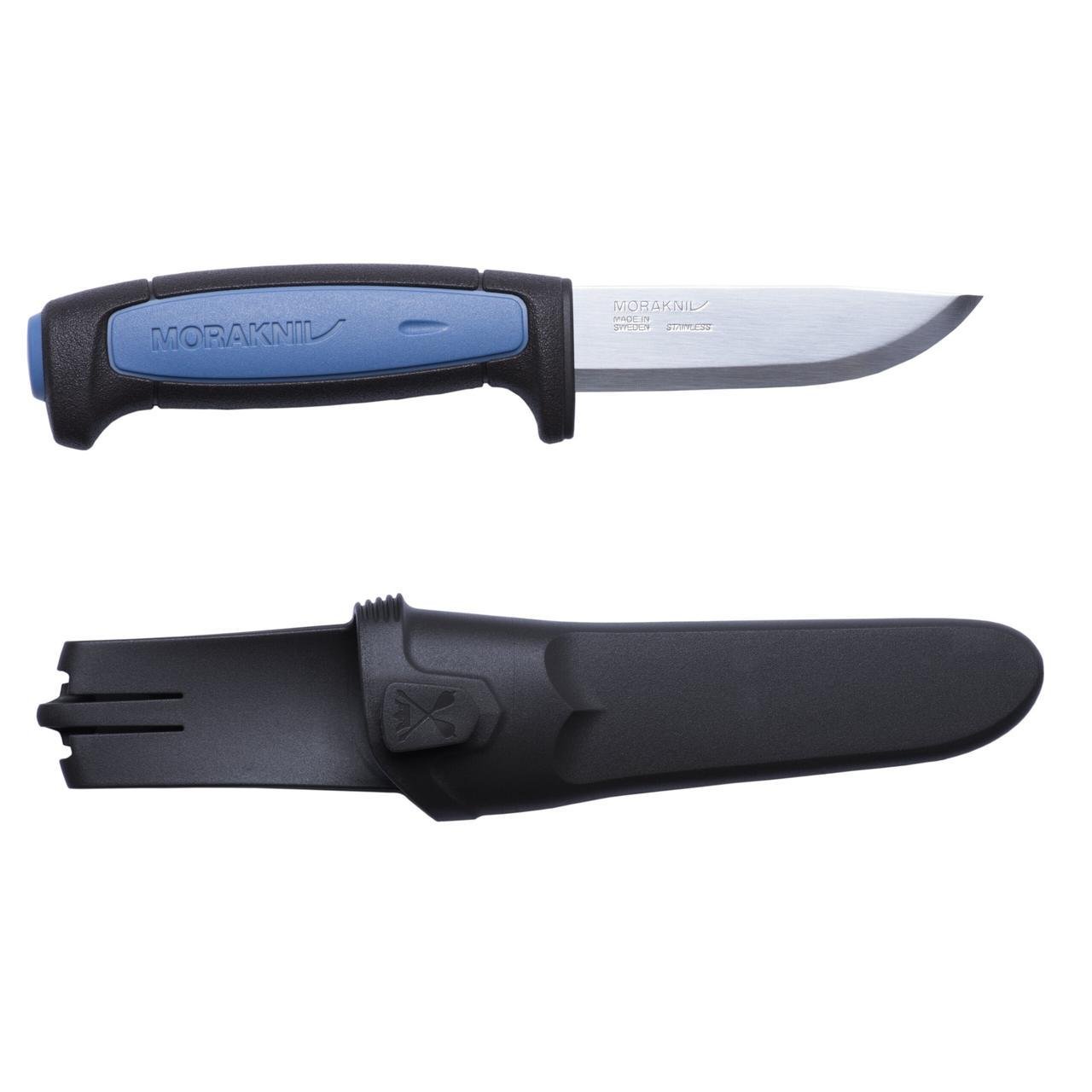 Нож туристический Morakniv Pro S 56,5 HRC Sandvik 12C27 нержавеющая сталь 91 мм Черный с синим (2359470597)