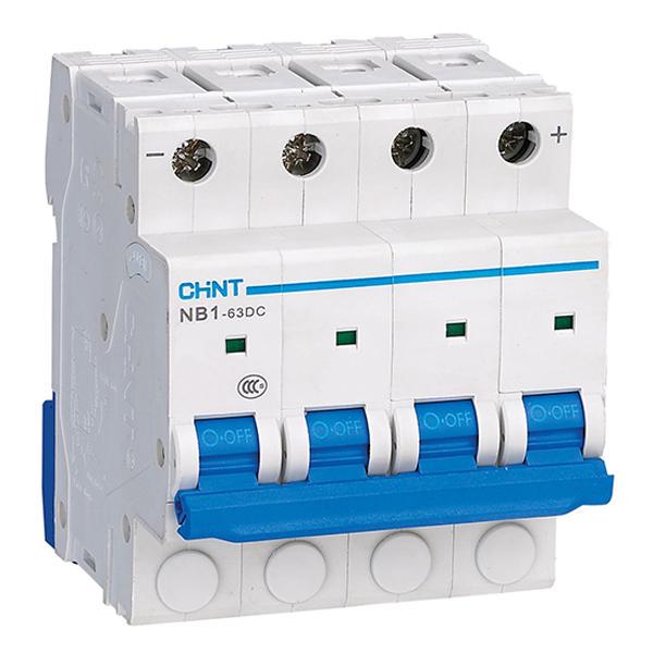 Автоматичний вимикач CHINT NB1-63DC 4P 25A 6кА C (182736)