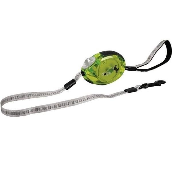 Поводок-рулетка для собак Dogx2GO Belt Glassy Flamingo S до 12 кг 2 м Зеленый (5411290211338)
