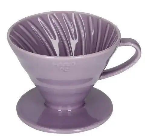 Пуровер керамический Hario v60 02 для приготовления кофе 400 мл на 4 порции Фиолетовый (VDC-02-PUH-EX)