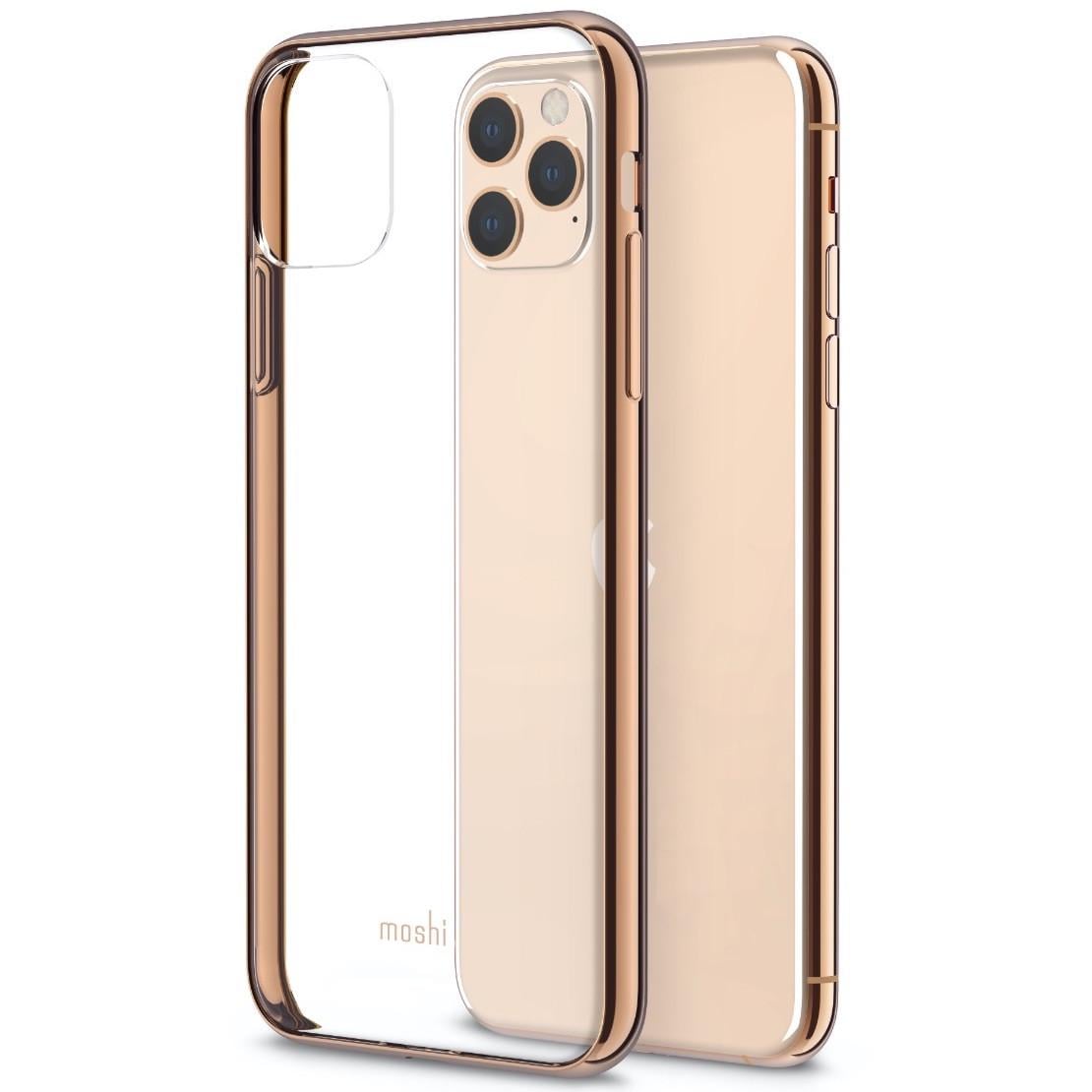 Прозрачный чехол накладка Moshi Vitros Slim Clear Case for iPhone 11 Pro Max, Champagne Gold (99MO103305)