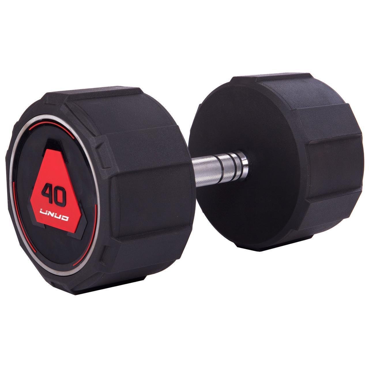 Гантель цільна LI NUO TA-3618-40 з поліуретановим покриттям 40 кг (2532854870) - фото 1 Гантель цільна LI NUO TA-3618-40 з поліуретановим покриттям 40 кг (2532854870) - фото 1