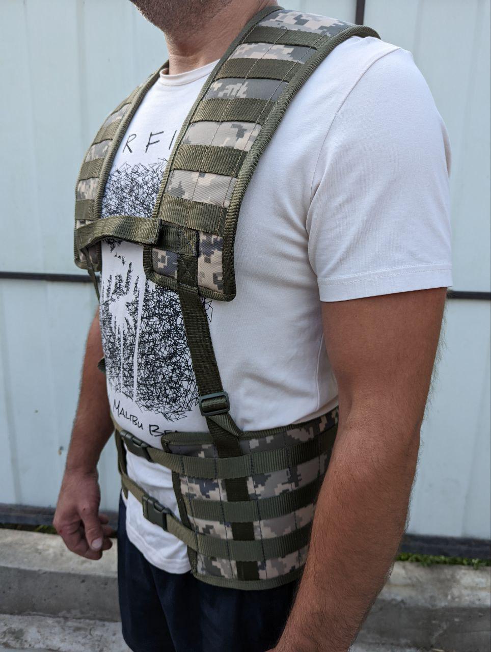 Розвантажувальний пояс РПС без підсумків Піксель - фото 3 Розвантажувальний пояс РПС без підсумків Піксель - фото 3