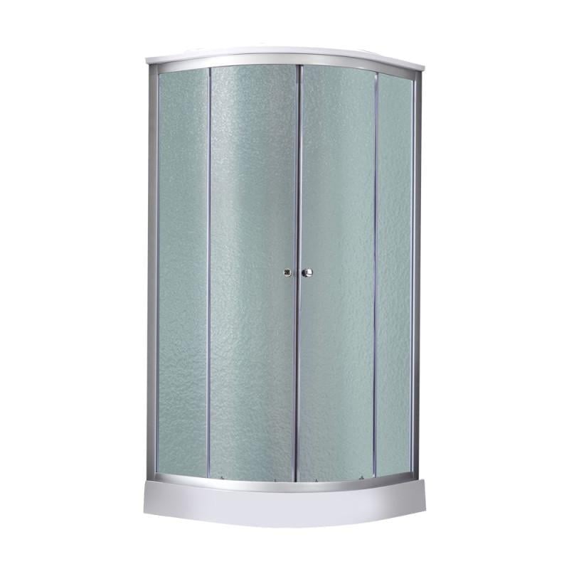 Бокс душевий Tani SB90x90.SAT.LOW.FR низький скло Frost 4 мм та стінки WHI Lidz